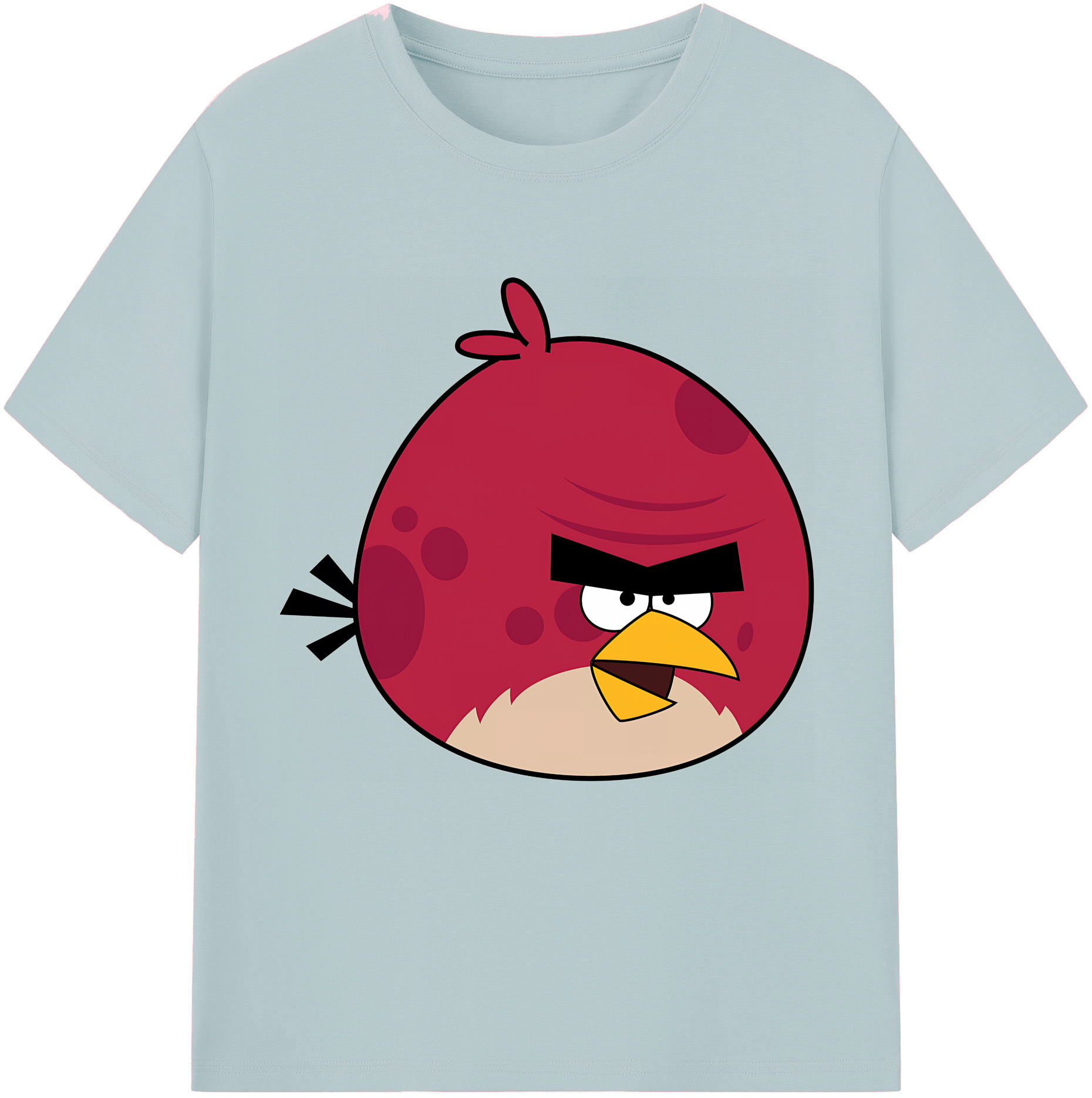 （画像用） Angry Birds アングリーバード 綿100％半袖Tシャツ（フロントプリント）